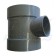 110mm Soil Short Boss Pipe 50mm Inlet Grey