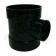 110mm Soil Short Boss Pipe 50mm Inlet Black