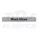 Fascia Board Large End Cap 300mm Black Gloss