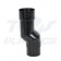 Half Round Black Downpipe Mini Offset