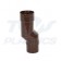 Half Round Brown Downpipe Mini Offset
