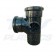 110mm Solvent Weald 90 Degree Branch Double Socket 63mm 2 Boss Black