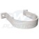 Half Round White Downpipe Stand Off Pipe Clip