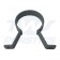 Grey Half Round Stand Off Pipe Clip