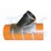 Pipe Saddle main pipe 160mm-400mm - 45 degree - 110mm