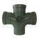 Soil Pipe Triple Socket Cross Tee Pushfit 110mm 90 Degree