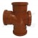 110mm Underground Drainage 90 Degree Triple Socket Access Branch