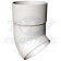 Half Round White Down Pipe Shoe White