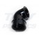 Half Round Black Downpipe Shoe 68mm 