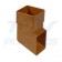 Square Line Caramel Shoe