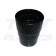 Half Round Black Downpipe Socket 68mm