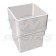 Square Line Pipe Socket White
