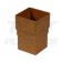 Square Line Caramel Pipe Socket