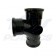 Soil Pipe Push Fit 110mm 90 Degree Branch Triple Socket Bossed