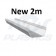 Square Line White 2m Gutter