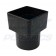 Square Line Black to Half Round Downpipe Adaptor