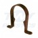 Half Round Brown Downpipe Stand Off Pipe Clip