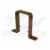 Square Line Brown Down Pipe Clip