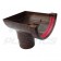 Half Round Brown Stopend Outlet