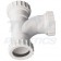 Compression Waste Pipe 40mm 90 degree Swept Tee White